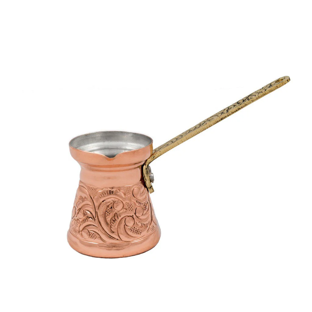 Copper Brass Stovetop Coffee Pot (Briki, Ibrik, Cezve) - Image 2