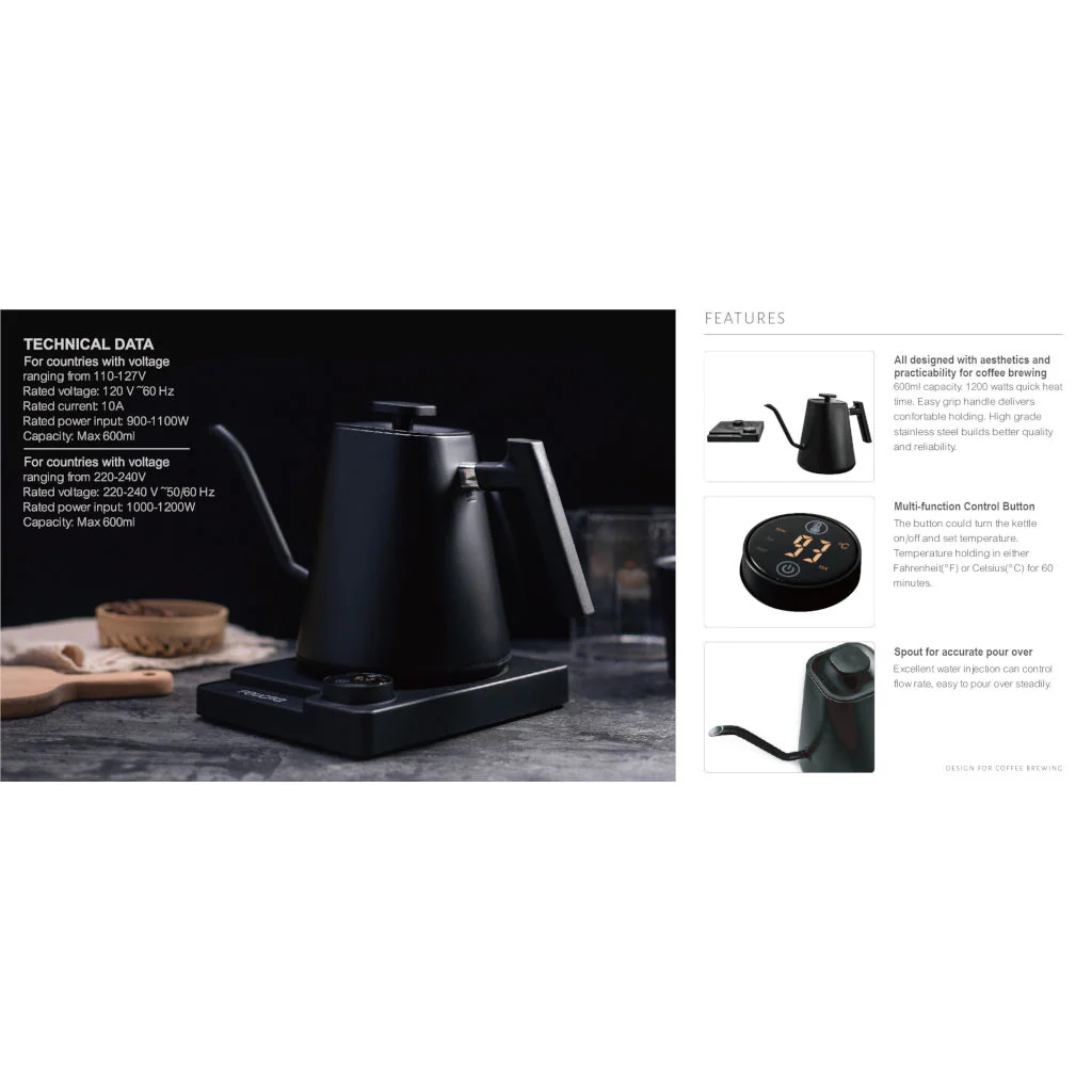 Felicita Square Electric Pour-Over Kettle - Image 7