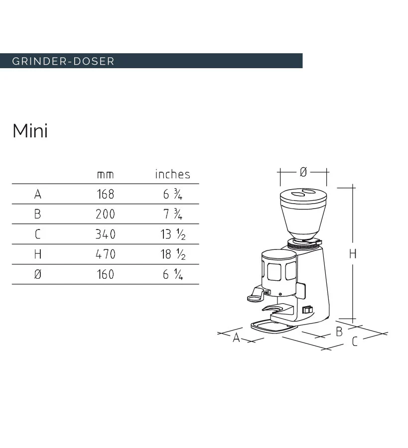 Mazzer Mini Espresso Grinder With Doser - Image 5
