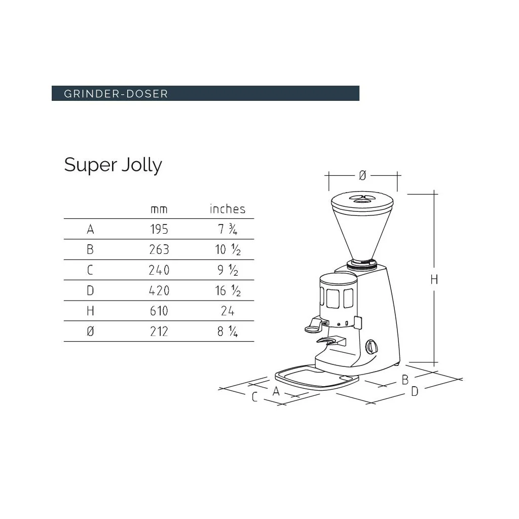 Mazzer Super Jolly Espresso Grinder With Doser Timer - Image 5