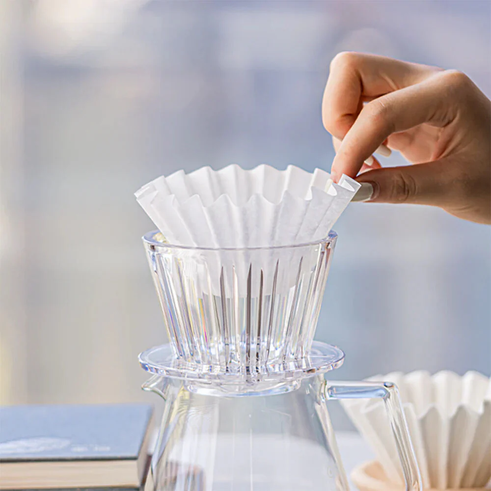 Timemore Crystal Eye B75 Flat-Bottomed Coffee Dripper - Image 3